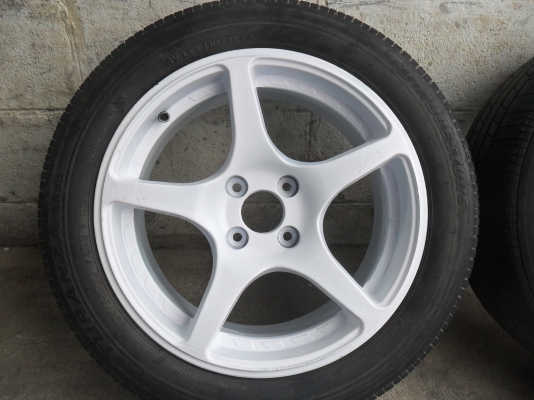 ล้อแม็ก 16นิ้ว 4รู100 พร้อมยาง 195/55R16ปี11 สวยๆ 4 ล้อ ราคา 5500 บาท