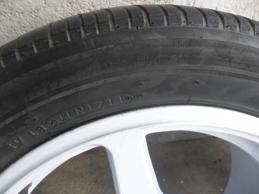 ล้อแม็ก 16นิ้ว 4รู100 พร้อมยาง 195/55R16ปี11 สวยๆ 4 ล้อ ราคา 5500 บาท