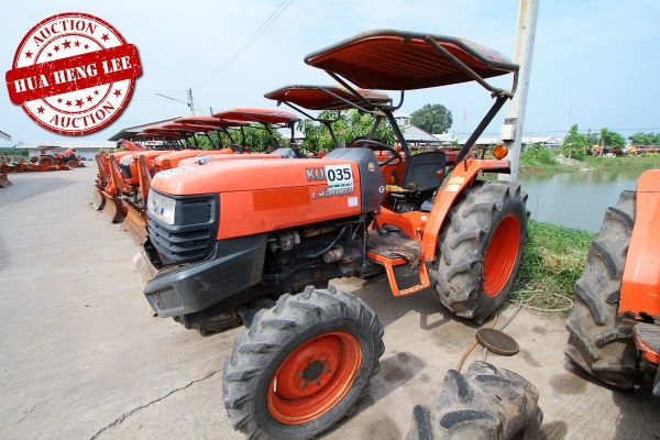 AUC 7 Code 035  แทรกเตอร์ KUBOTA L4508DI  ราคา เริ่มต้นการประมูล 220,000 บาท