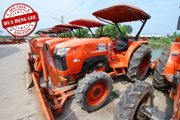 AUC 7 Code 036  แทรกเตอร์ KUBOTA L4708  ราคา เริ่มต้นการประมูล 355,000 บาท