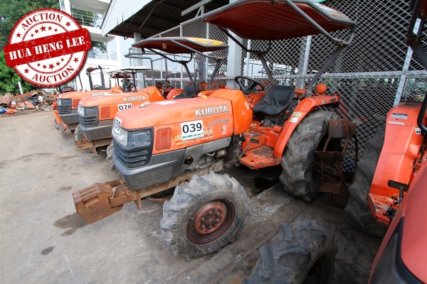 AUC 7 Code 039  แทรกเตอร์ KUBOTA L3408  ราคา เริ่มต้นการประมูล 130,000 บาท