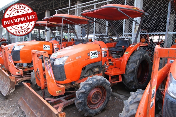 AUC 7 Code 040  แทรกเตอร์ KUBOTA L3608  ราคา เริ่มต้นการประมูล 230,000 บาท