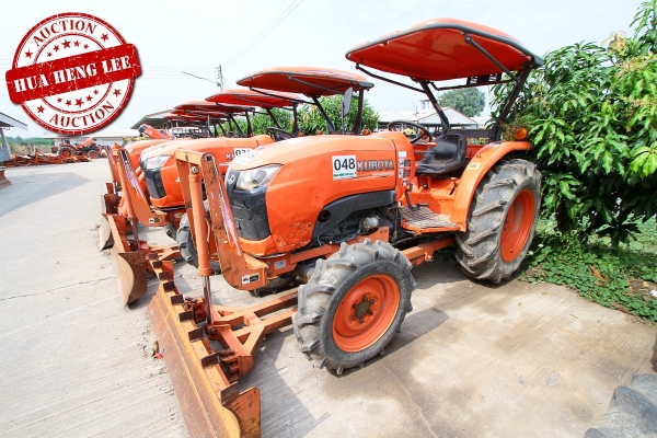 AUC 7 Code 048  แทรกเตอร์ KUBOTA L4708  ราคา เริ่มต้นการประมูล 355,000 บาท