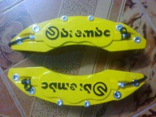 ฝาครอบแบรกสีเหลืองสดๆ คู่ละ800บาทพร้อมส่ง1000บาททั่วไทย