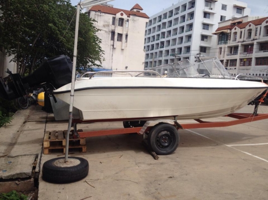ขายเรือไฟเบอร์17ฟุต ป้อมคู่