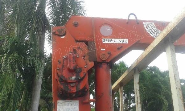 รถบรรทุกติดเครนยี่ห้อยูนิก ยี่ห้อรถ HINO 6 ล้อ รุ่น KM779 กระบะช่วงยาว