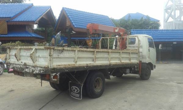 รถบรรทุกติดเครนยี่ห้อยูนิก ยี่ห้อรถ HINO 6 ล้อ รุ่น KM779 กระบะช่วงยาว