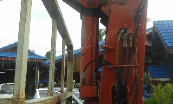 รถบรรทุกติดเครนยี่ห้อยูนิก ยี่ห้อรถ HINO 6 ล้อ รุ่น KM779 กระบะช่วงยาว