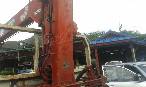 รถบรรทุกติดเครนยี่ห้อยูนิก ยี่ห้อรถ HINO 6 ล้อ รุ่น KM779 กระบะช่วงยาว