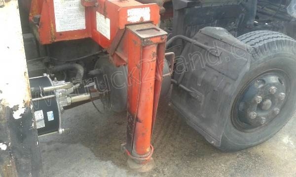 รถบรรทุกติดเครนยี่ห้อยูนิก ยี่ห้อรถ HINO 6 ล้อ รุ่น KM779 กระบะช่วงยาว