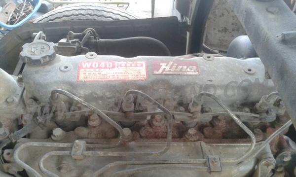 รถบรรทุกติดเครนยี่ห้อยูนิก ยี่ห้อรถ HINO 6 ล้อ รุ่น KM779 กระบะช่วงยาว