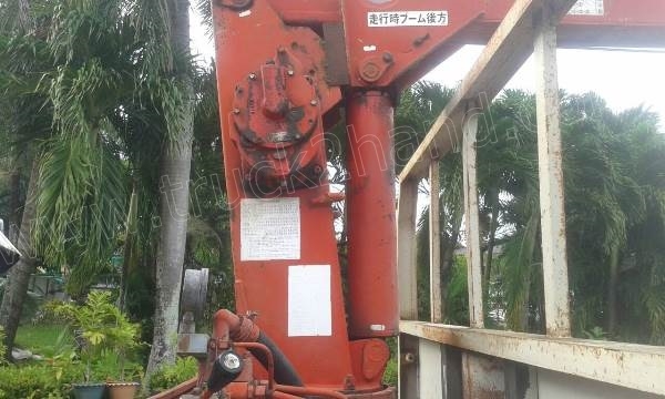 รถบรรทุกติดเครนยี่ห้อยูนิก ยี่ห้อรถ HINO 6 ล้อ รุ่น KM779 กระบะช่วงยาว