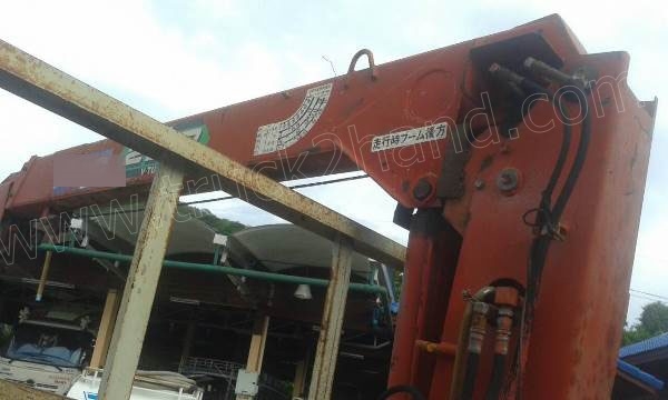 รถบรรทุกติดเครนยี่ห้อยูนิก ยี่ห้อรถ HINO 6 ล้อ รุ่น KM779 กระบะช่วงยาว