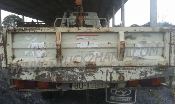 รถบรรทุกติดเครนยี่ห้อยูนิก ยี่ห้อรถ HINO 6 ล้อ รุ่น KM779 กระบะช่วงยาว