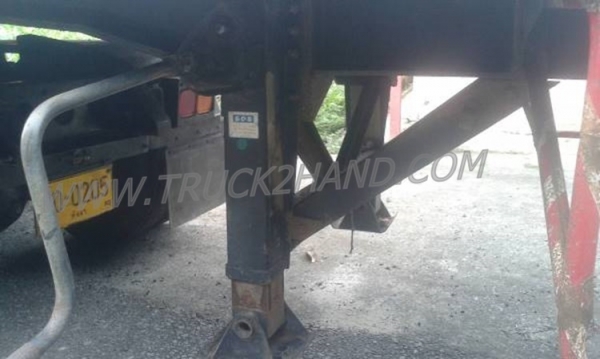 หางพ่วงเทเลอร์พื้นเรียบ 3 เพลา ต่ออู่ ส.สุชัย ยาว 12.40 แบบสามเพลาแท้