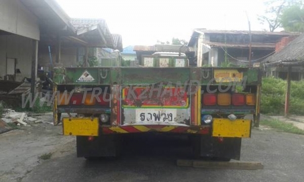 หางพ่วงเทเลอร์พื้นเรียบ 3 เพลา ต่ออู่ ส.สุชัย ยาว 12.40 แบบสามเพลาแท้