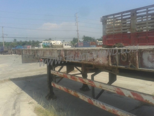 หางพ่วงเทเลอร์พื้นเรียบ 2 เพลาสามมิตร