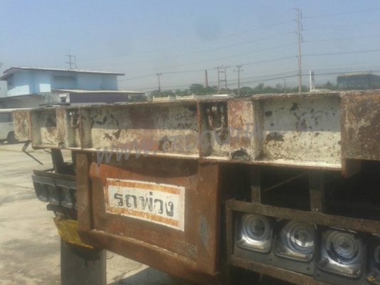 หางพ่วงเทเลอร์พื้นเรียบ 2 เพลาสามมิตร