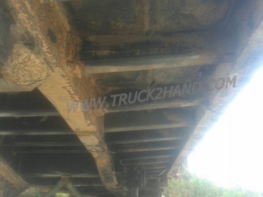 หางพ่วงเทเลอร์พื้นเรียบ 2 เพลาสามมิตร