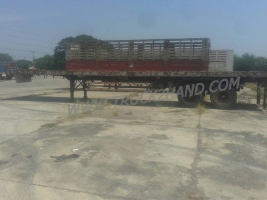 หางพ่วงเทเลอร์พื้นเรียบ 2 เพลาสามมิตร