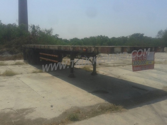 หางพ่วงเทเลอร์พื้นเรียบ 2 เพลาสามมิตร