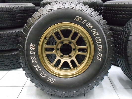 ขายล้อ Off Road 16 พร้อมยาง Maxxis Bighorn 265/75/16 ปี 12/ เทิร์นได้ ใส่ฟรี ส่งฟรี ค่ะ