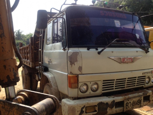 6ล้อดั้ม 168แรง HINO FE172-10222  ดั้มดิน ยาว3.80 ม. รถใช้งาน อยู่..สภาพดีใช้ได้...แอร์เย็น..