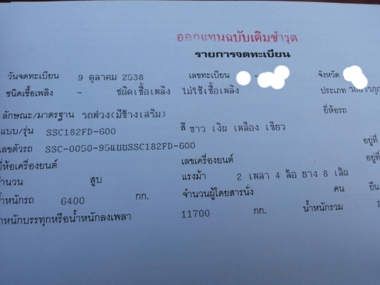 รถบรรทุก 10 ล้อดั๊มพ์ได้ แม่ลูก HINO รุ่น FM227  ราคา 1080000 บ.