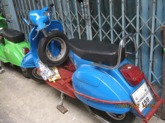 สปริ้น px150 หัวกลม สีฟ้ามีเล่มและชุดโอนพร้อม