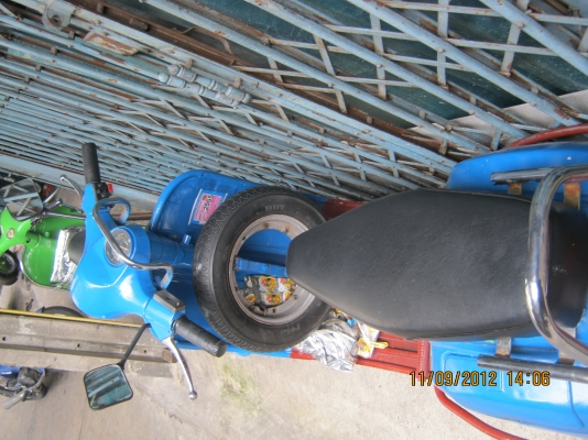 สปริ้น px150 หัวกลม สีฟ้ามีเล่มและชุดโอนพร้อม