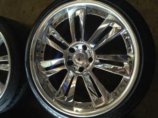 Vip ขายถูกแม็ก20นอกแท้ญี่ปุ่น kranze รุ่น glossa 5รู114 พร้อมยางปี2011ดอกเต็ม