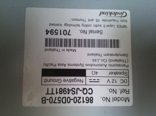 ขาย วิทยุติดรถ vios