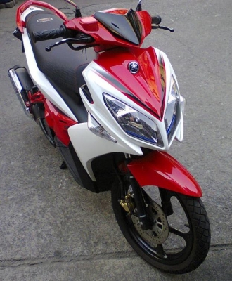 ขาย Yamaha Nouvo-Elegance 135cc สีแดง ขาว จดทะเบียนปี54