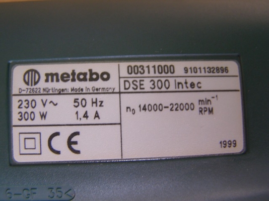 ขาย เครื่องขัดกระดาษทราย metabo DSE 300 Intec ขาย เครื่องขัดกระดาษทราย metabo DSE 300 Intec