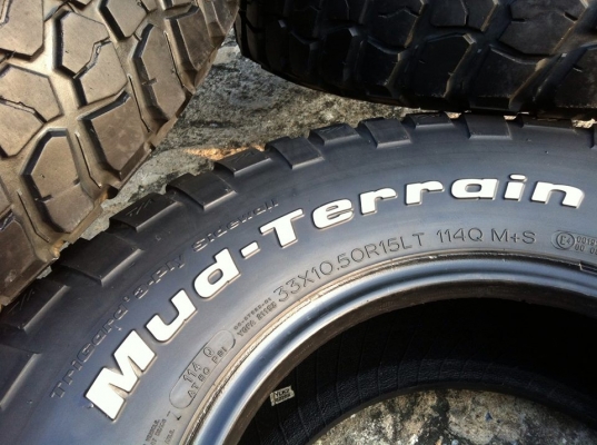 ขายยาง BF Goodrich Mud-terrain KM2 33 10.5 r15 พร้อมลุย