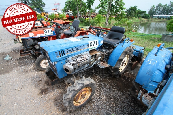 AUC 7 Code 071  รถแทรกเตอร์ ISEKI TX1410F  ราคา เริ่มต้นการประมูล 45,000 บาท