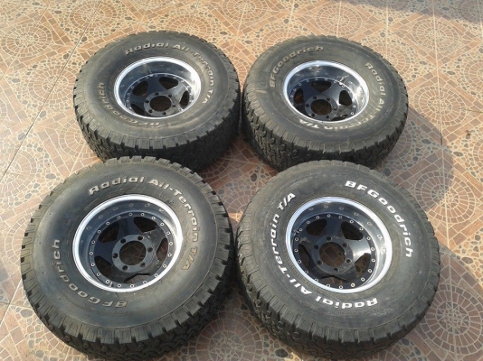 มาอีกแล้วครับ แม็กแท้ญี่ปุ่น 2 ชิ้น 15x8 -24 พร้อมยาง bf a/t 33x12.5x15 มาอีกแล้วครับ แม็กแท้ญี่ปุ่น 2 ชิ้น 15x8 -24 พร้อมยาง bf a/t 33x12.5x15