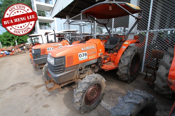 AUC 7 Code 078  รถแทรกเตอร์ KUBOTA L3408  ราคา เริ่มต้นการประมูล 130,000 บาท