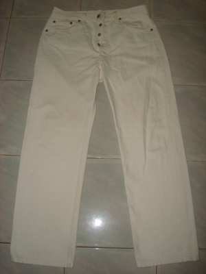 ยีนส์ Levi's 501 Super White เอว35ยาว28 usa