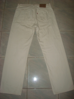 ยีนส์ Levi's 501 Super White เอว35ยาว28 usa