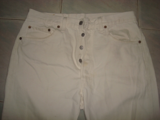 ยีนส์ Levi's 501 Super White เอว35ยาว28 usa