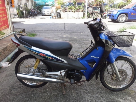 Wave 100 uboox ปี 49 กุญแจใหญ่ สีน้ำเงิน ดำ รถบ้าน สวย เครื่องเดิมๆ มีเอกสารครบ