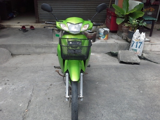 Wave 125 r ปี 48 กุญแจใหญ่ สีเขียว เทา รถบ้าน เครื่องเดิมๆ มีเล่ม