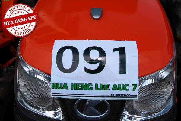 AUC 7 Code 091  รถแทรกเตอร์ KUBOTA L3608  ราคา เริ่มต้นการประมูล 320,000 บาท
