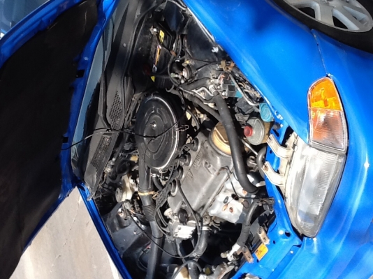 ขาย honda 3 door.  สีฟ้า