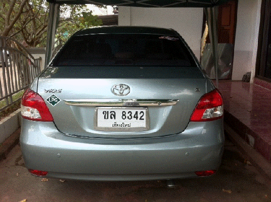 รถบ้านToyota vios1.5 VVTi รุ่นGท๊อปปี2008+LPGถังโดนัท+DVD+ภาษี58