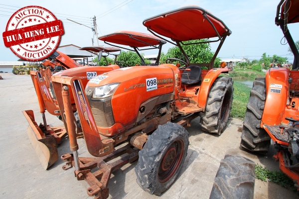 AUC 7 Code 098  รถแทรกเตอร์ KUBOTA L4708  ราคา เริ่มต้นการประมูล 345,000 บาท
