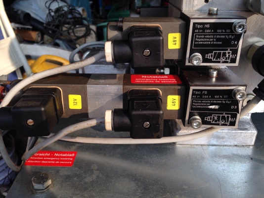 ขายปั้มน้ำมันไฮโดรลิค(ชุดสุดท้าย) ALGI made in Italy ขนาด 3 HP. 380V แบบมอเตอร์อยู่ในถัง พร้อมวาล์วคอนโทรล 5 ชุด เป็นของใหม่ไม่เคยใช้งาน สภาพสวยมาก