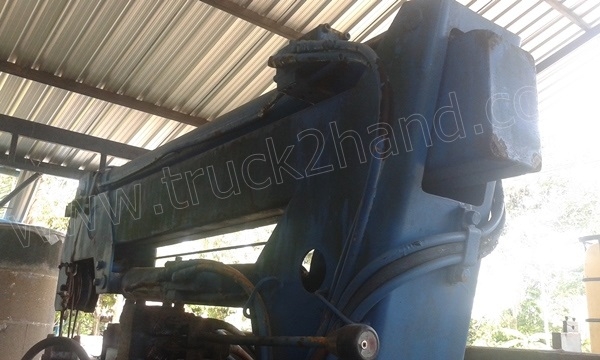 รถบรรทุก 6 ล้อ NISSAN เปลี่ยนหัวเป็น ISUZU รถดั้มพ์ติดเครน รถบรรทุก 6 ล้อ NISSAN เปลี่ยนหัวเป็น ISUZU รถดั้มพ์ติดเครน