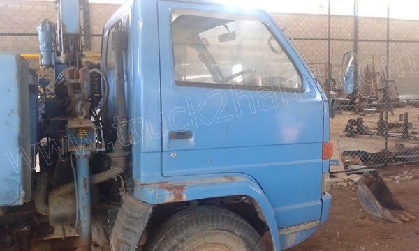 รถบรรทุก 6 ล้อ NISSAN เปลี่ยนหัวเป็น ISUZU รถดั้มพ์ติดเครน รถบรรทุก 6 ล้อ NISSAN เปลี่ยนหัวเป็น ISUZU รถดั้มพ์ติดเครน